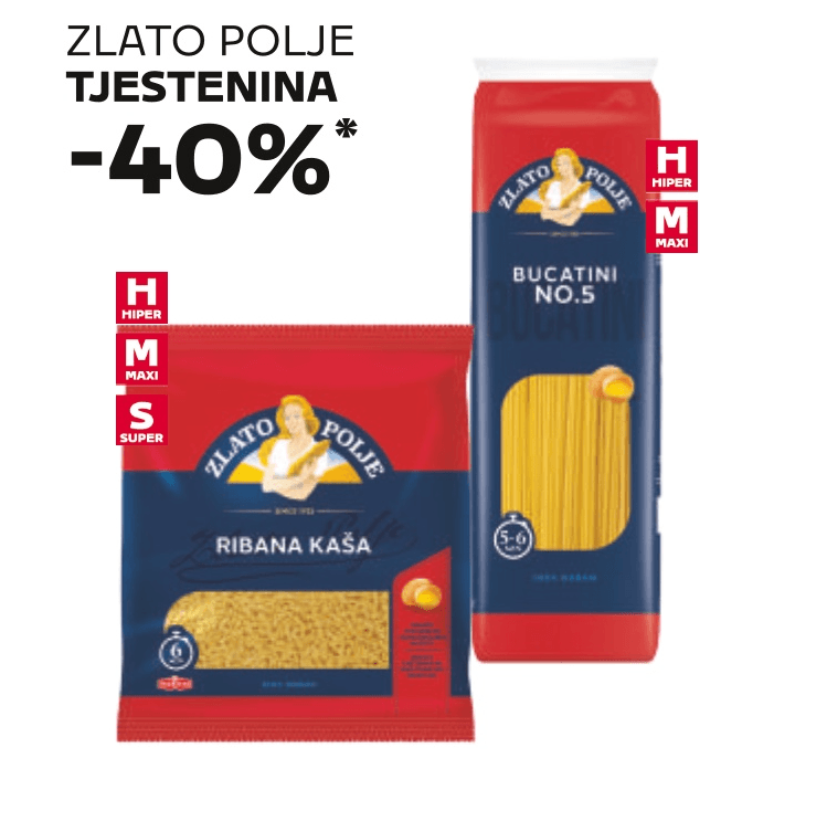 Zlato Polje Tjestenina - Akcija u trgovini Tommy