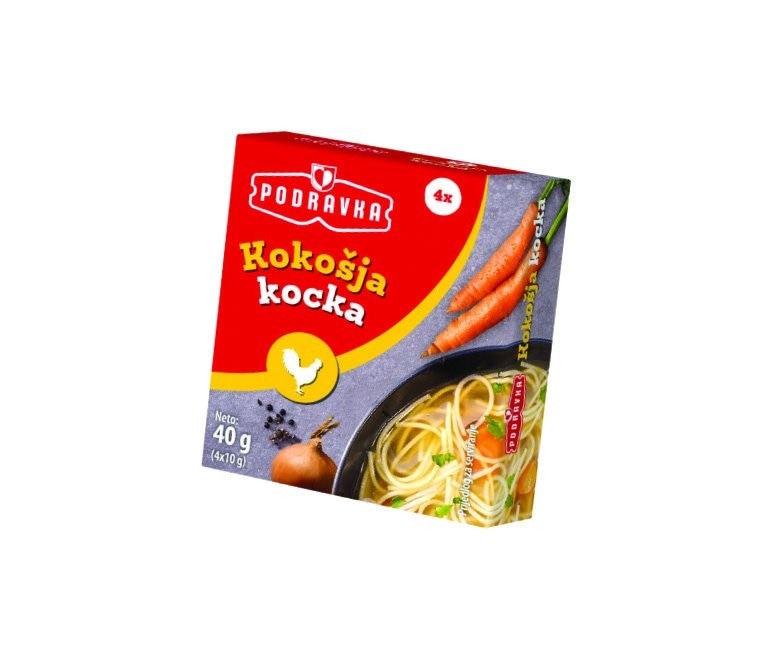 Kocka kokošja, goveda Podravka 40 g Akcija u trgovini Bakmaz