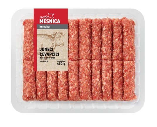 Svježi juneći ćevapčići 450 g Mesnica - Akcija u trgovini Lidl