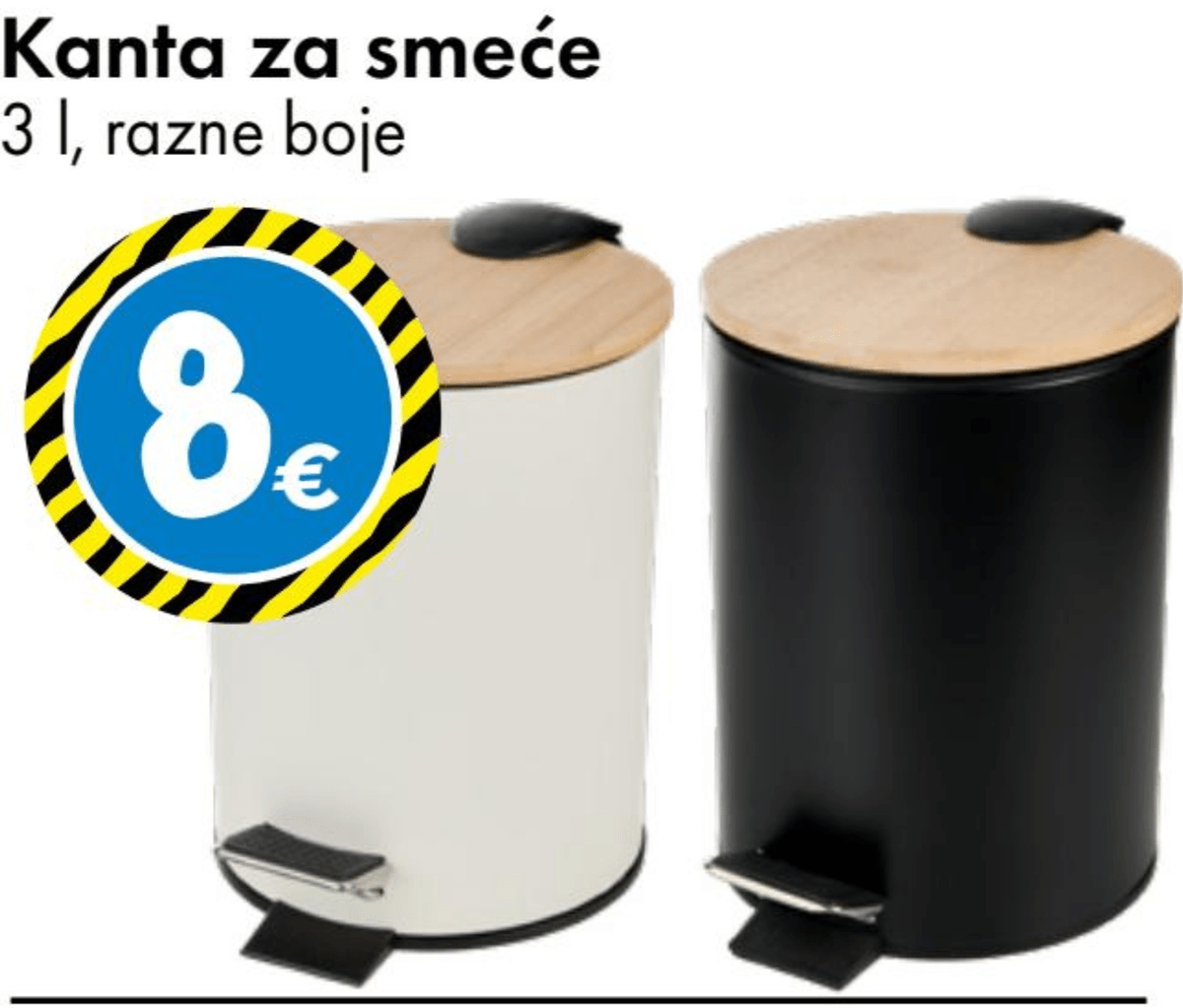 Kanta za smeće 3 l - Akcija u trgovini Tedi