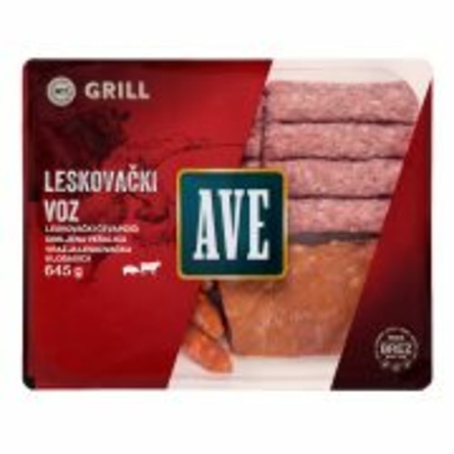 Leskovački ćevapčići ili pljeskavice 480 g AVE - Akcija u trgovini Spar