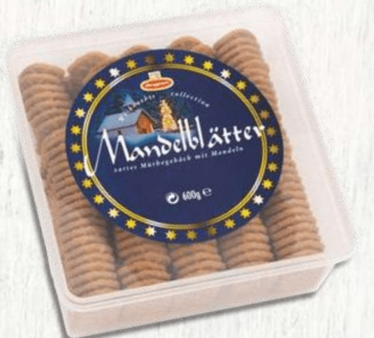 Keksi sa bademima u kutiji 600 g - Akcija u trgovini Eurospin