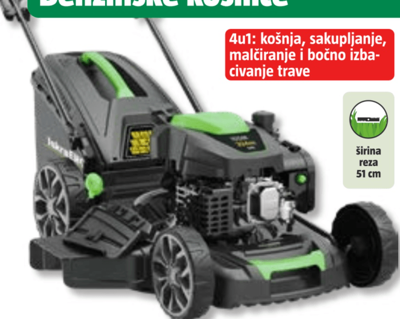 Benzinska kosilica 'IE-GL200-51SP' 60 l - Akcija u trgovini Bauhaus