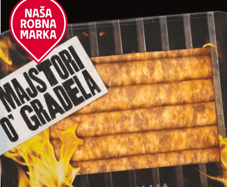 Grill kobasice 1 kg Naša robna marka - Akcija u trgovini Tommy