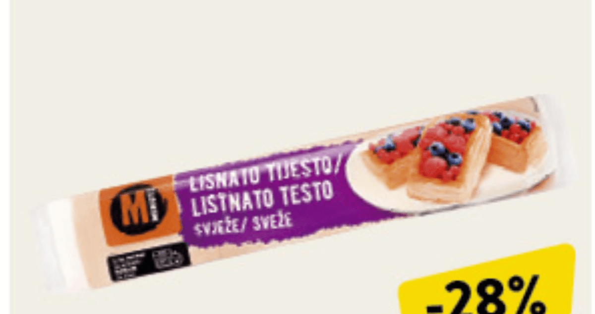 Minute Lisnato tijesto 275g - Akcija u trgovini Konzum