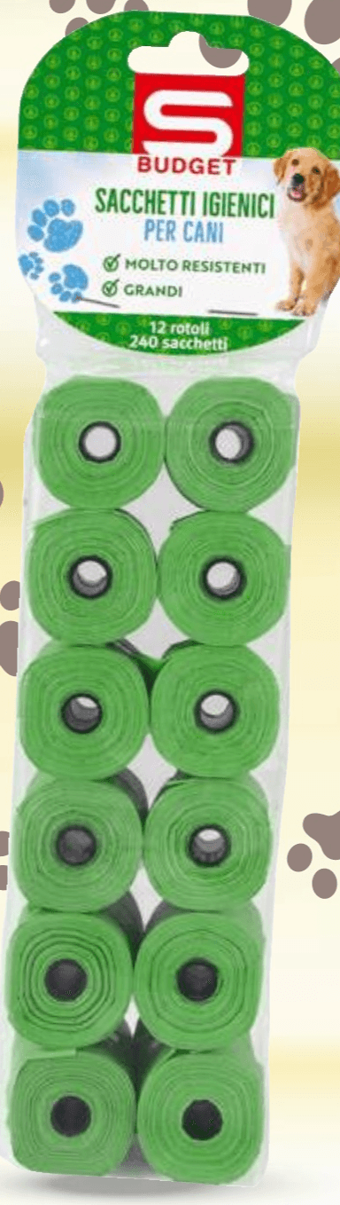 Higijenske vrećice za pse 12 x 20 komada Budget - Akcija u trgovini Spar