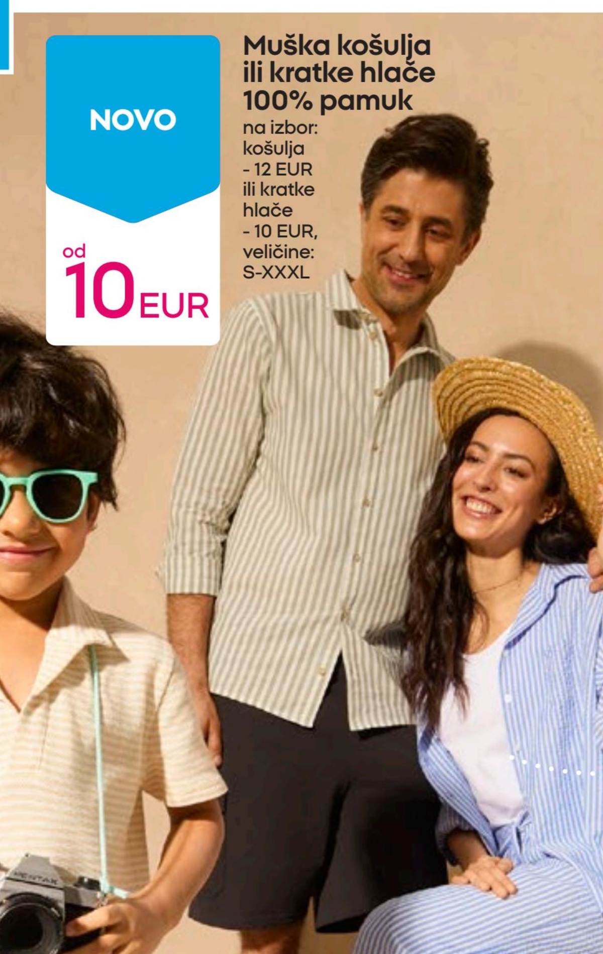 Muška košulja ili kratke hlače - Akcija u trgovini Pepco