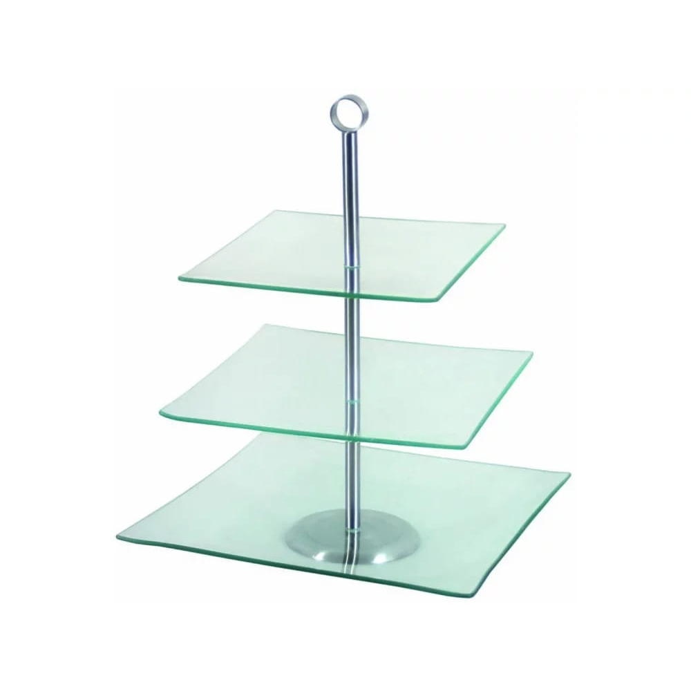 Stakleni etažer za kolače Laura 3/1 - Akcija u trgovini Pevex