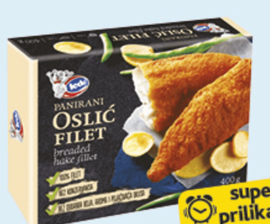 Ledo Panirani oslić filet 400g - Akcija u trgovini Konzum