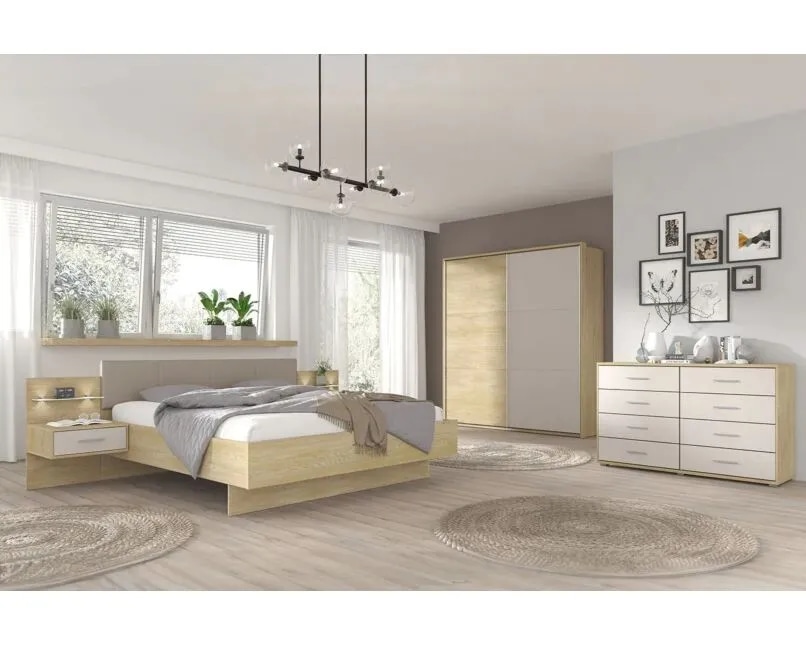 Spavaća soba CATALINA soba s krevetom 180x200cm i ormarom 270cm - Akcija u trgovini Harvey Norman