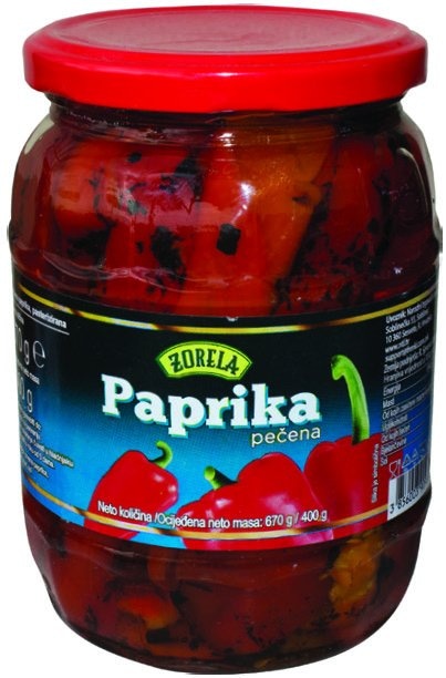 Pečena paprika Zorela 400 g - Akcija u trgovini NTL