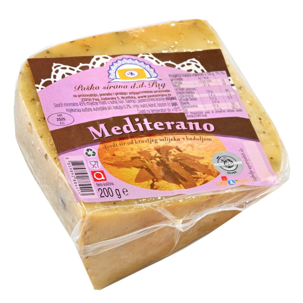 Paška sirana Sir Mediteraneo 200 g Akcija u trgovini Tommy