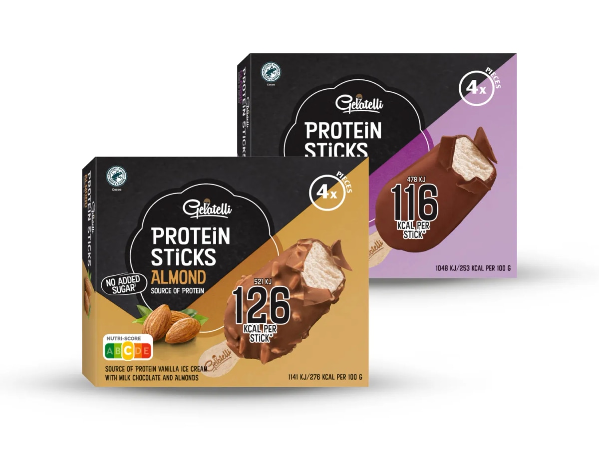 Gelatelli High protein sladoled na štapiću 4 x 45.5 g Akcija u trgovini Lidl