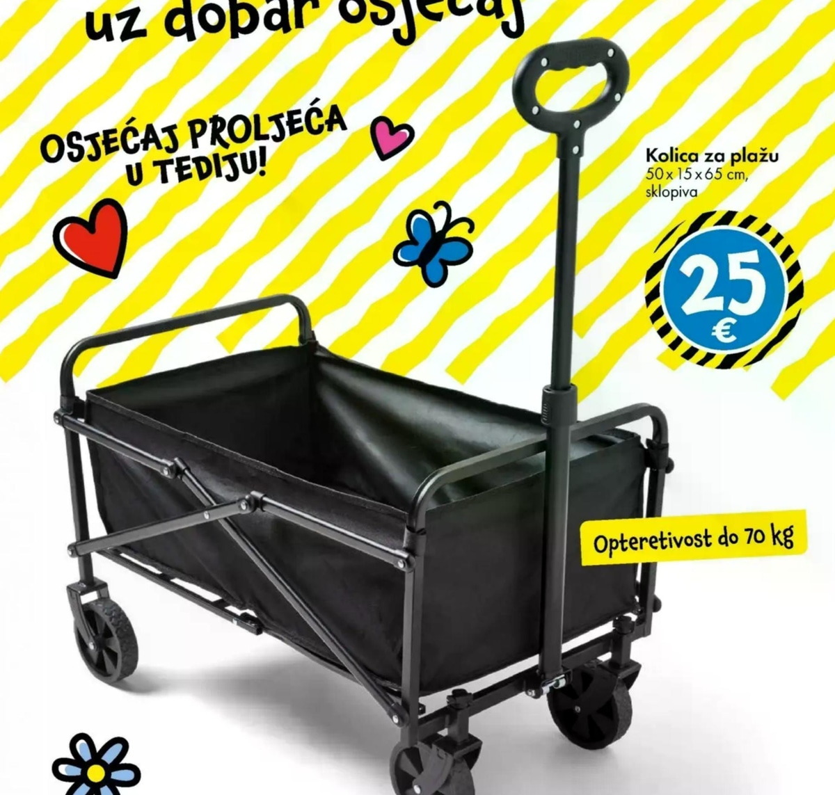 Kolica za plažu TEDi - Akcija u trgovini Tedi