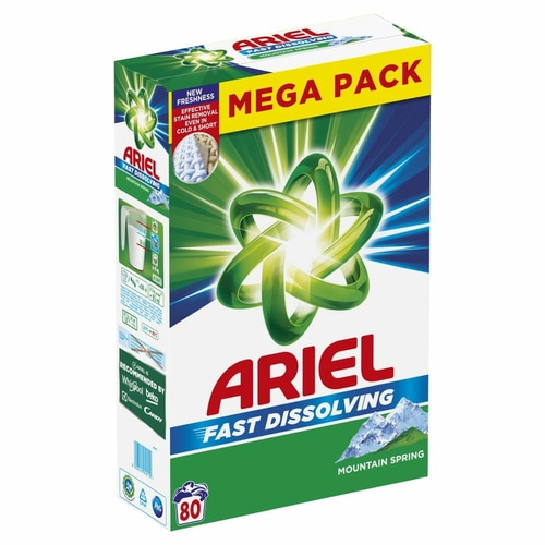 Ariel Mountain Spring 4,4 kg, 80 pranja Akcija u trgovini Pevex
