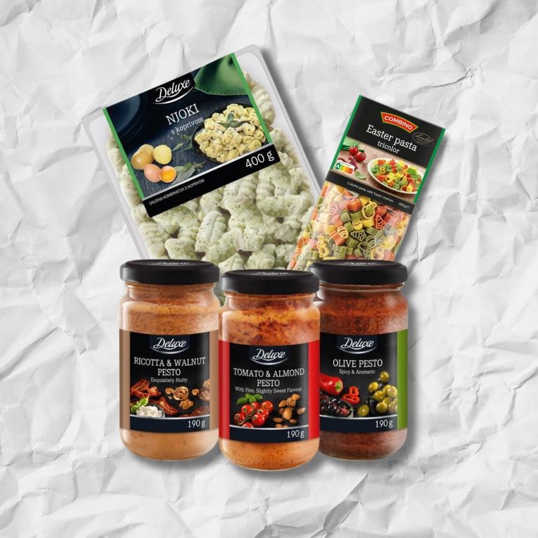 Šarena tjestenina s uskršnjim motivima 500 g Combino - Akcija u trgovini Lidl