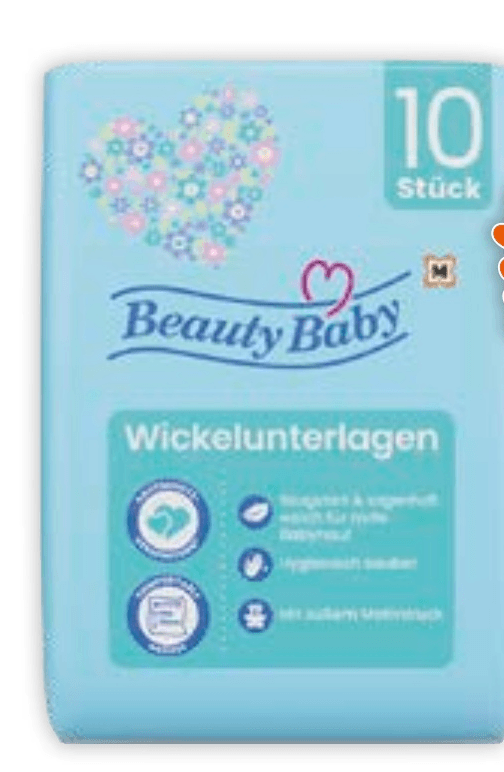 Beauty Baby jednokratne podloge za previjanje 10 kom - Akcija u trgovini Mueller
