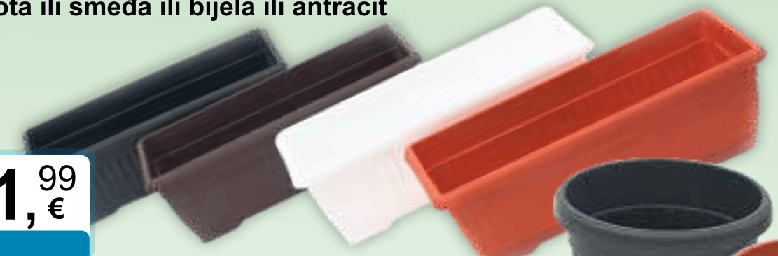 Žardinjera s podmetačem - Akcija u trgovini KTC