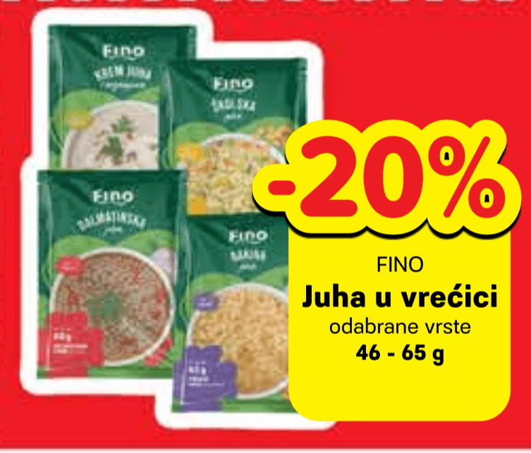 Fino Juha u vrećici 46 - 65 g - Akcija u trgovini Plodine