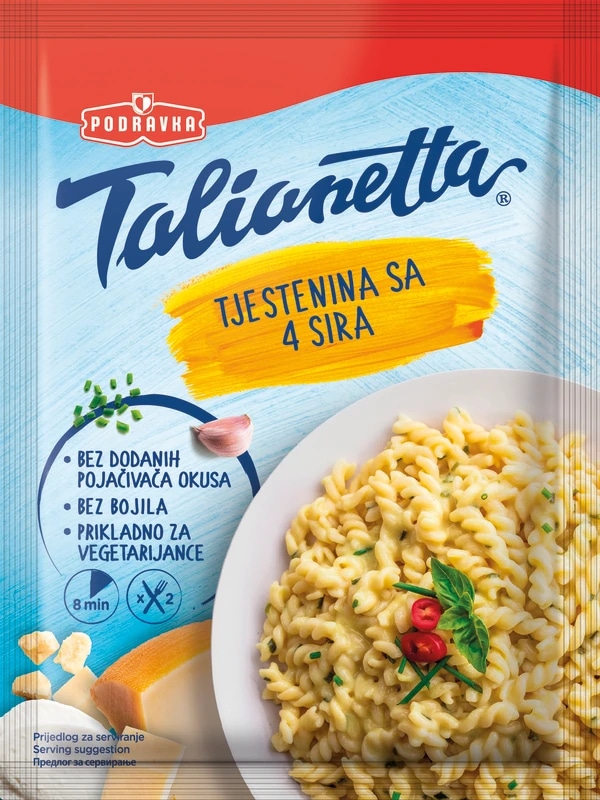 Talianetta makaroni bolognese i tjestenina sa 4 sira 160 g / 145 g Akcija u trgovini 365 Market