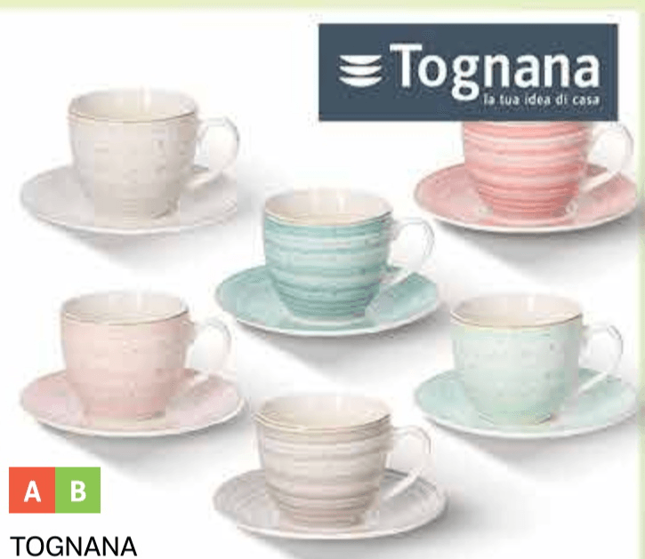 TOGNANA Porculanski set šalica - Akcija u trgovini Plodine