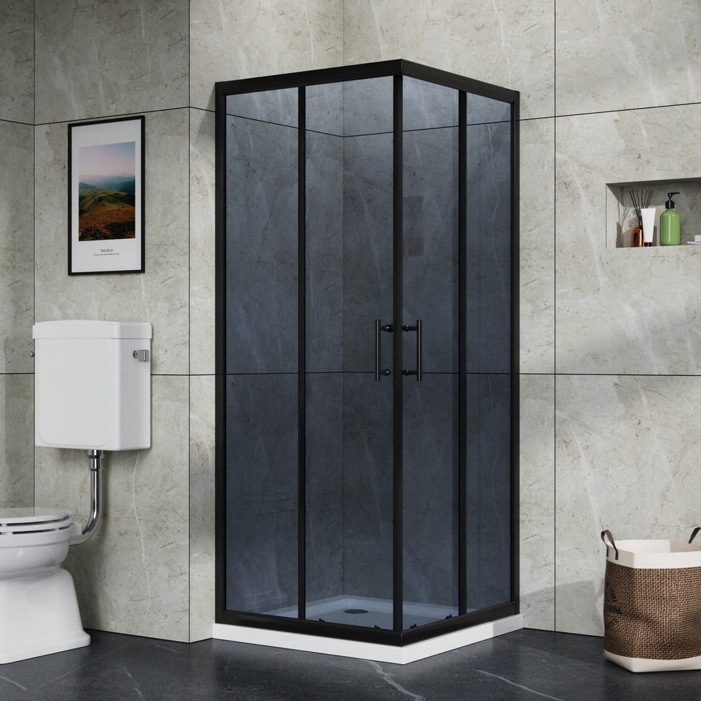 Tuš kabina kvadratna 90 x 90 x 195 cm stil - Akcija u trgovini Pevex