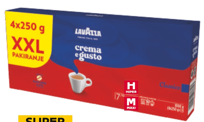 Lavazza Mljevena kava 4 x 250 g - Akcija u trgovini Tommy