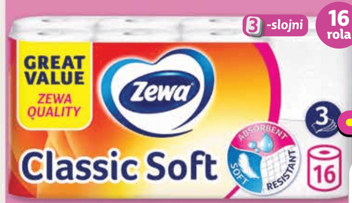 Zewa Toaletni papir Classic Soft 16 rola - Akcija u trgovini Plodine