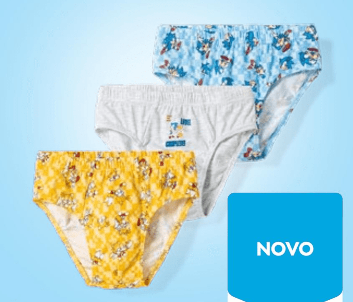 Komplet 3 para gaćica Sonic za dječake 3 para - Akcija u trgovini Pepco