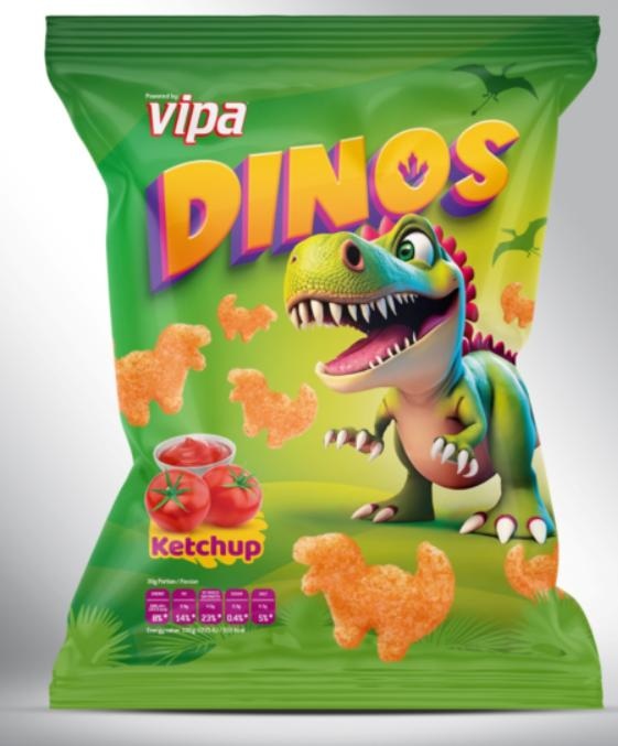 Vipa Flips Dinos ketchup 25 g - Akcija u trgovini NTL