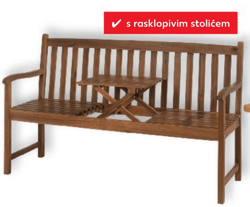 Vrtna klupa 1 komad COUNTRY Side - Akcija u trgovini Kaufland