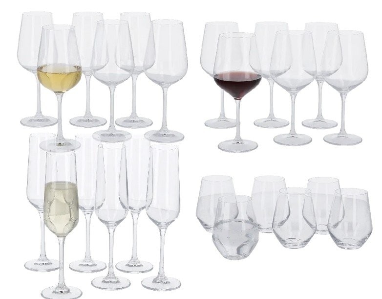 SilverCrest čaše za crno, bijelo vino ili vodu 2 kom Akcija u trgovini Kaufland