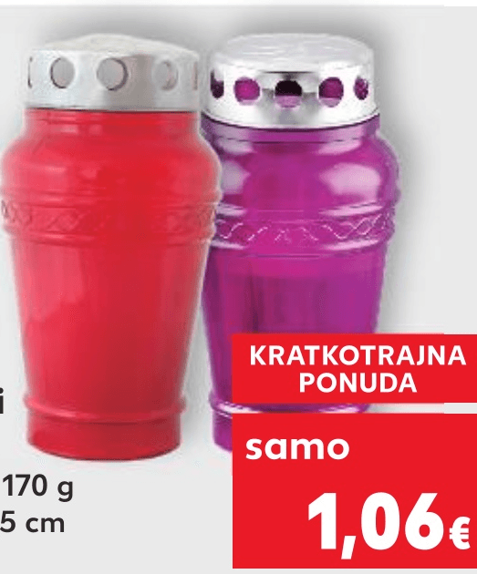 Nadgrobni lampion komad - Akcija u trgovini Kaufland