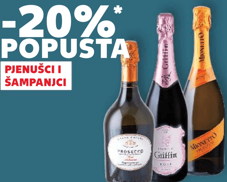 Pjenušci i šampanjci - Akcija u trgovini Kaufland