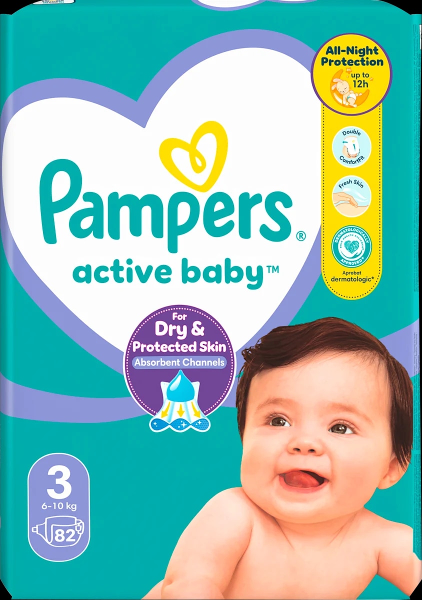 Pampers Active baby pelene gaćice veličine 3, 4, 5, 6, 7, 8, 60; 52; 48; 44; 38; 32 komada - Akcija u trgovini Bipa