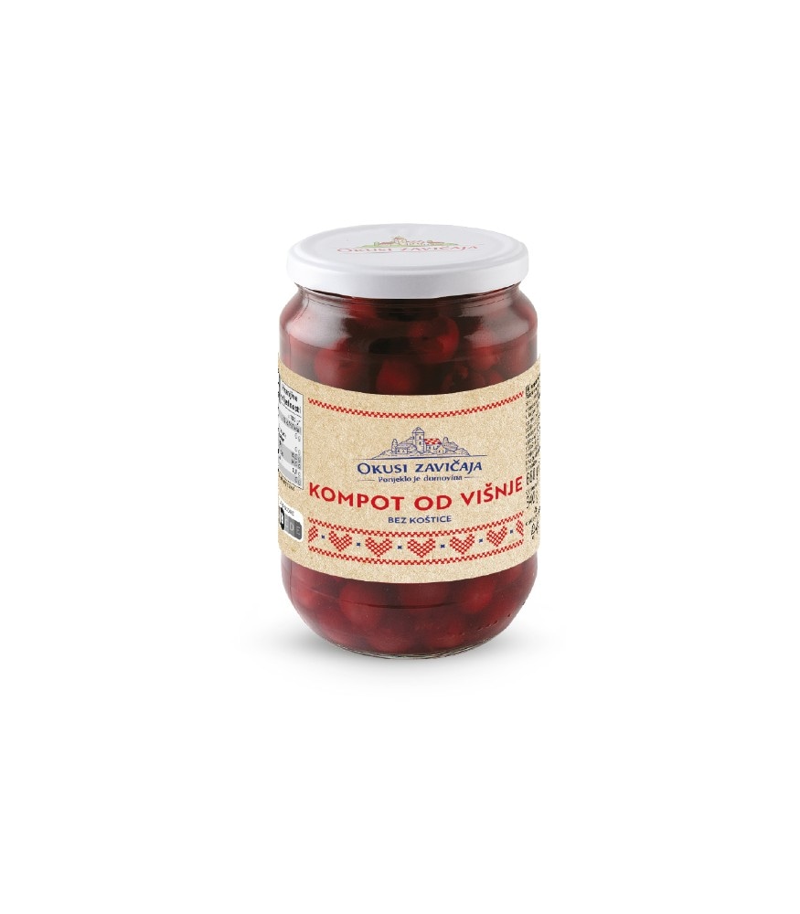 Okusi zavičaja Kompot višnja 4 x 350 g (ocijeđene mase) Akcija u trgovini Lidl