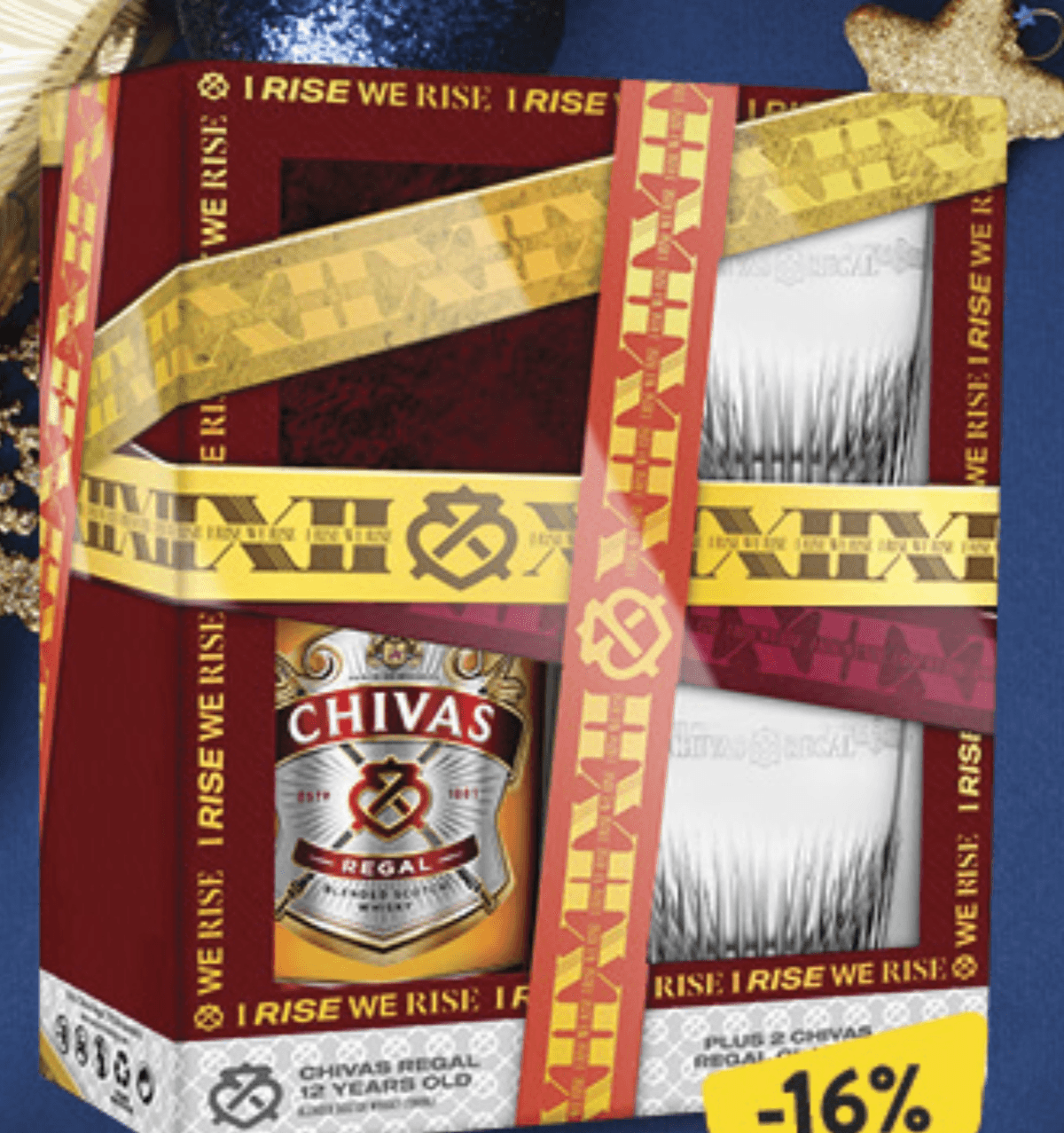 Chivas Viski 0,7l + 2 čaše, set - Akcija u trgovini Konzum