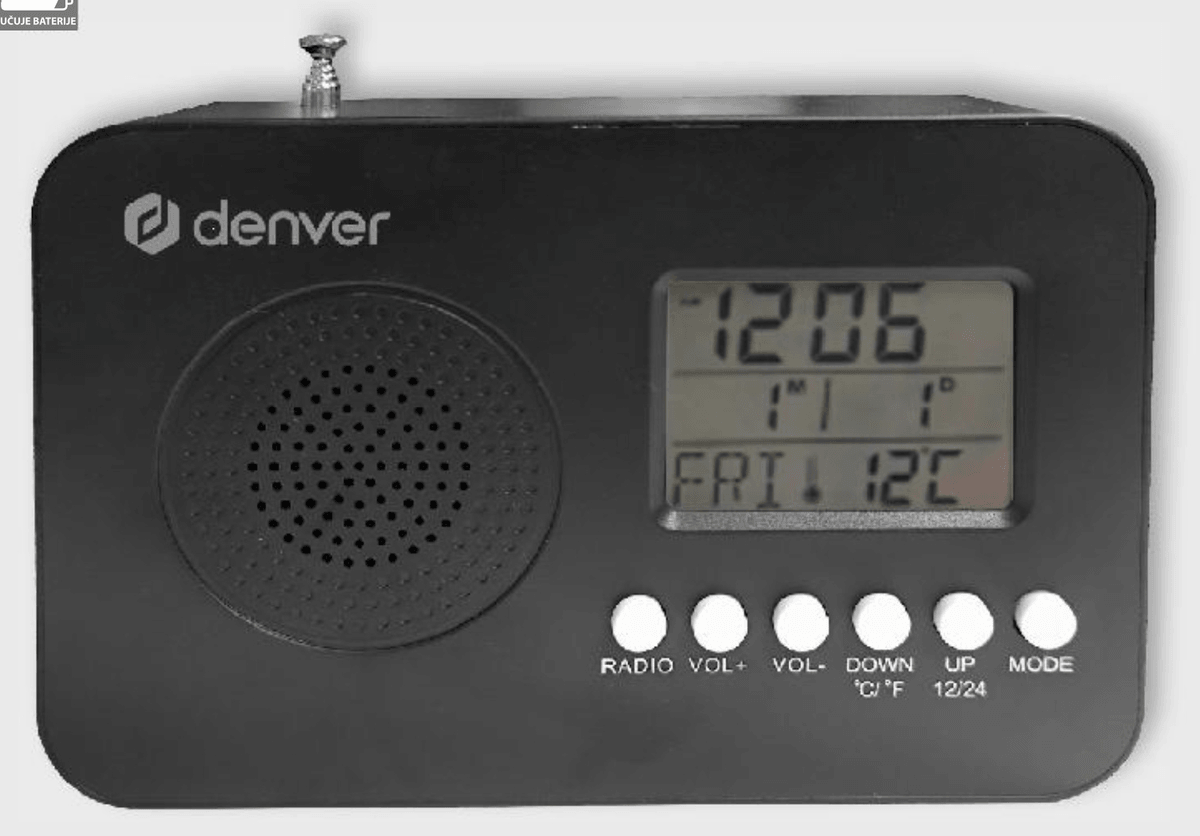 FM Alarm radio TR-57K DENVER - Akcija u trgovini Kaufland