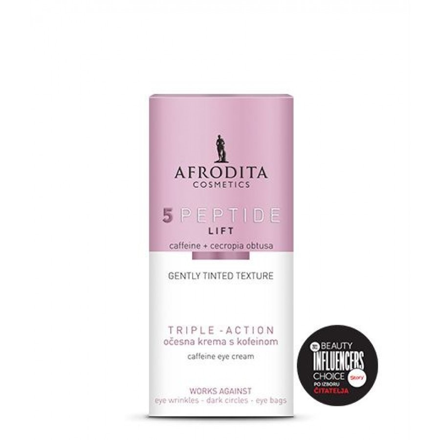 Afrodita 5 Peptide Lift Caffeine + Escin Eye Cream Akcija u trgovini Bipa