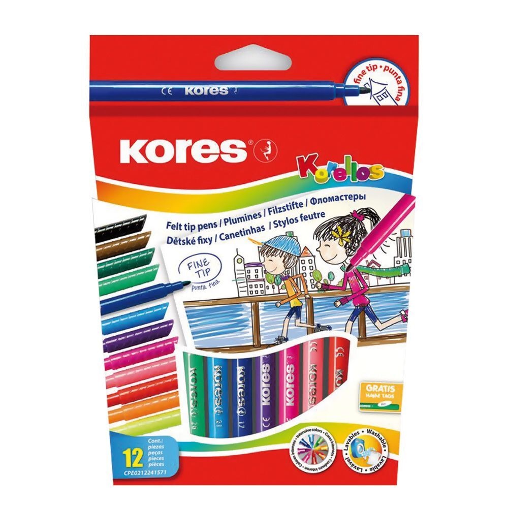 Flomasteri Kores Korellos 12/1 1 pakiranje Akcija u trgovini Boso