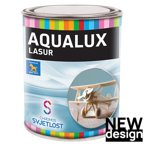 Lazurni premaz za drvo AQUALUX 0,75 l - Akcija u trgovini Pevex