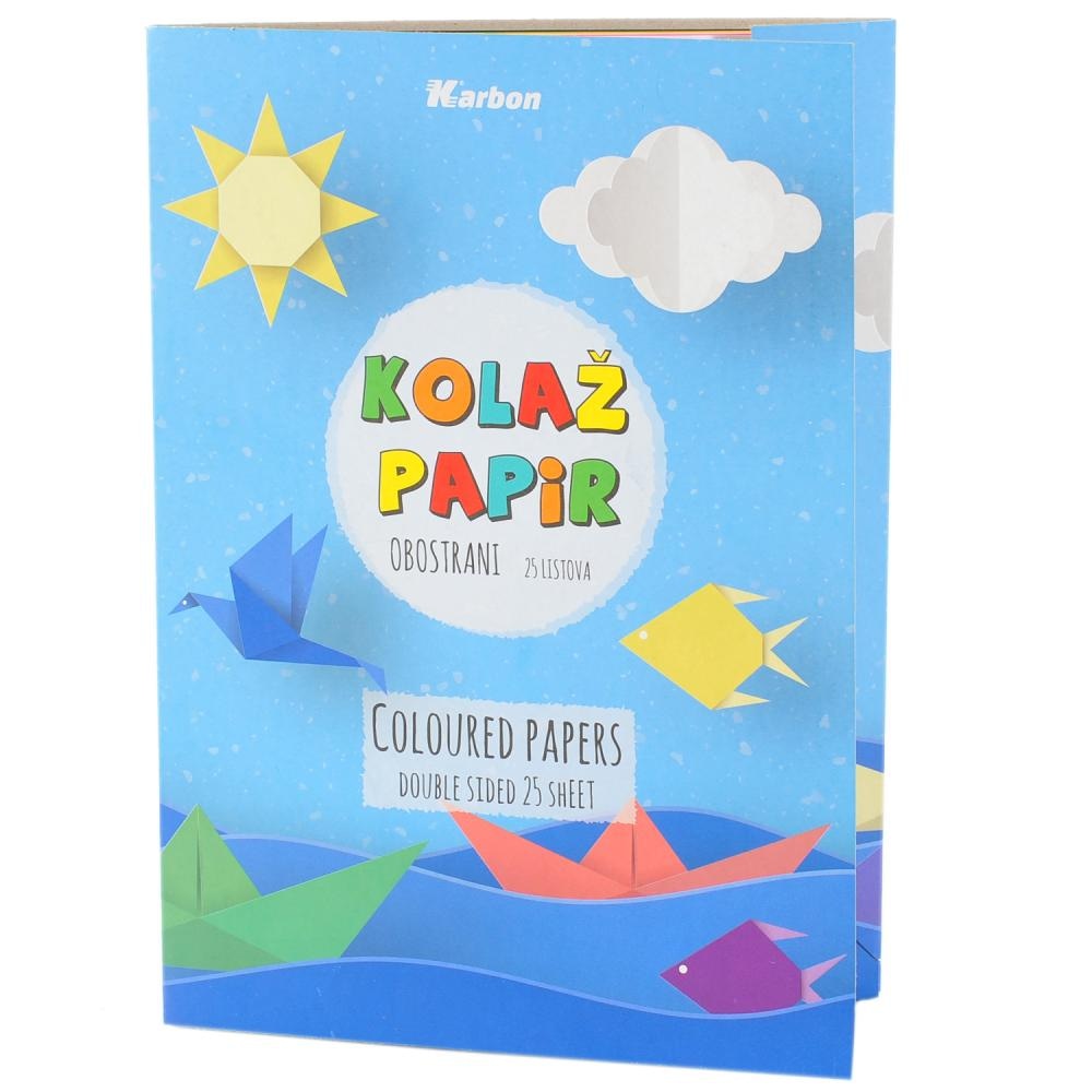Karbon Kolaž papir obostrani 25 listova Akcija u trgovini Kaufland