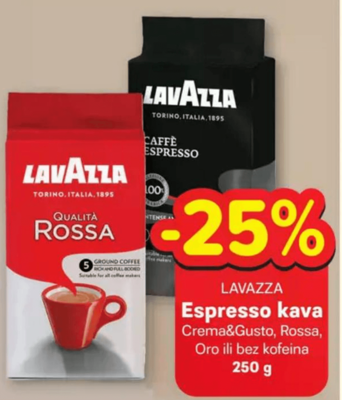 Lavazza Espresso kava 250 g - Akcija u trgovini Plodine