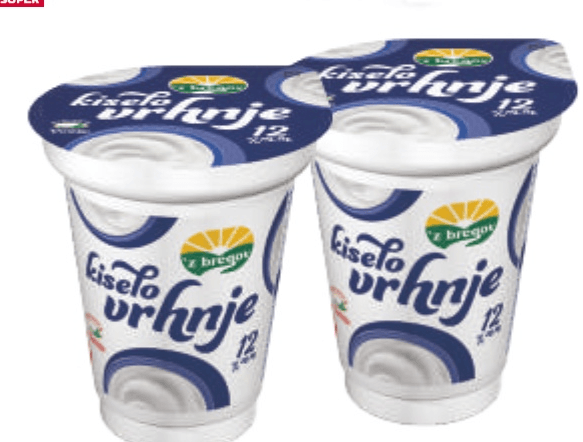 'z bregov, Vindija Kiselo vrhnje 200 g - Akcija u trgovini Tommy