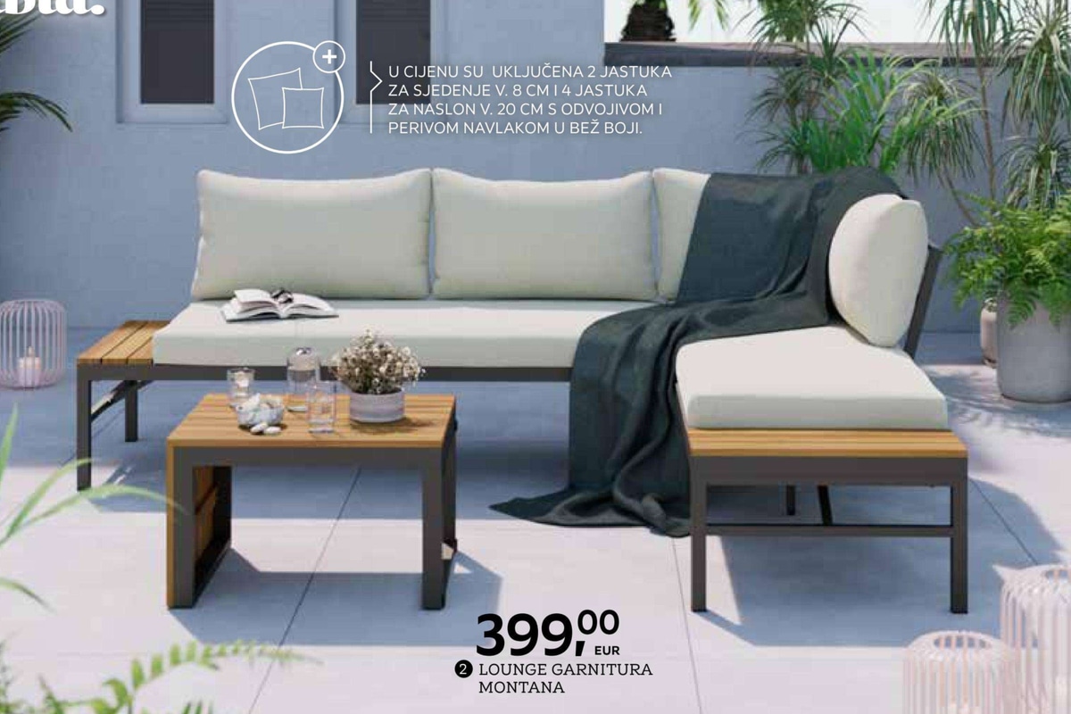 Lounge garnitura Montana Ambia Garden - Akcija u trgovini Lesnina