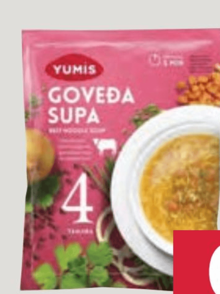 Yumis Goveđa juha 65g - Akcija u trgovini Pivac