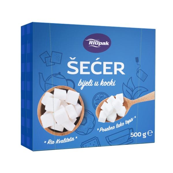 Rio pak Šećer Bijeli u Kocki 500 g - Akcija u trgovini Studenac