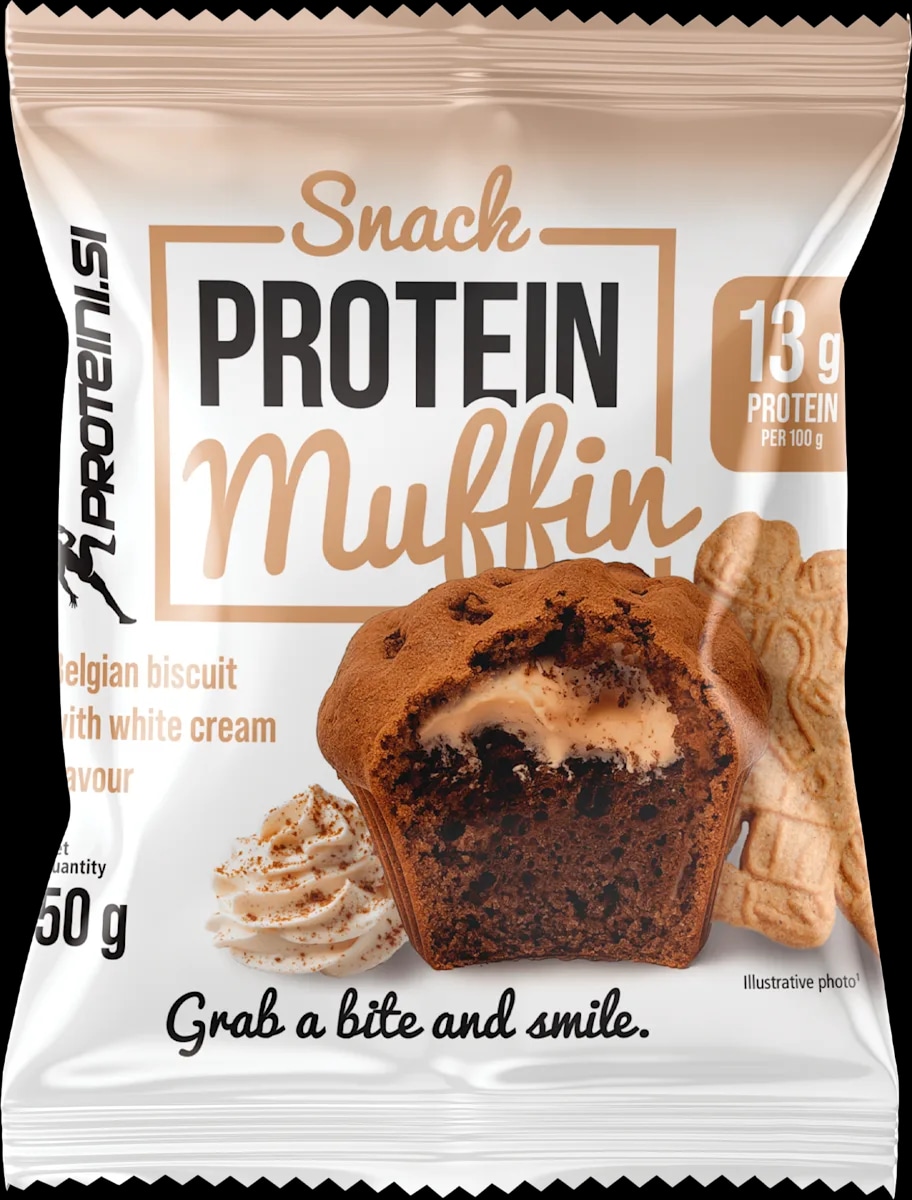 proteini.si snack Protein Muffin belgijski keks-krema 50 g - Akcija u trgovini Dm