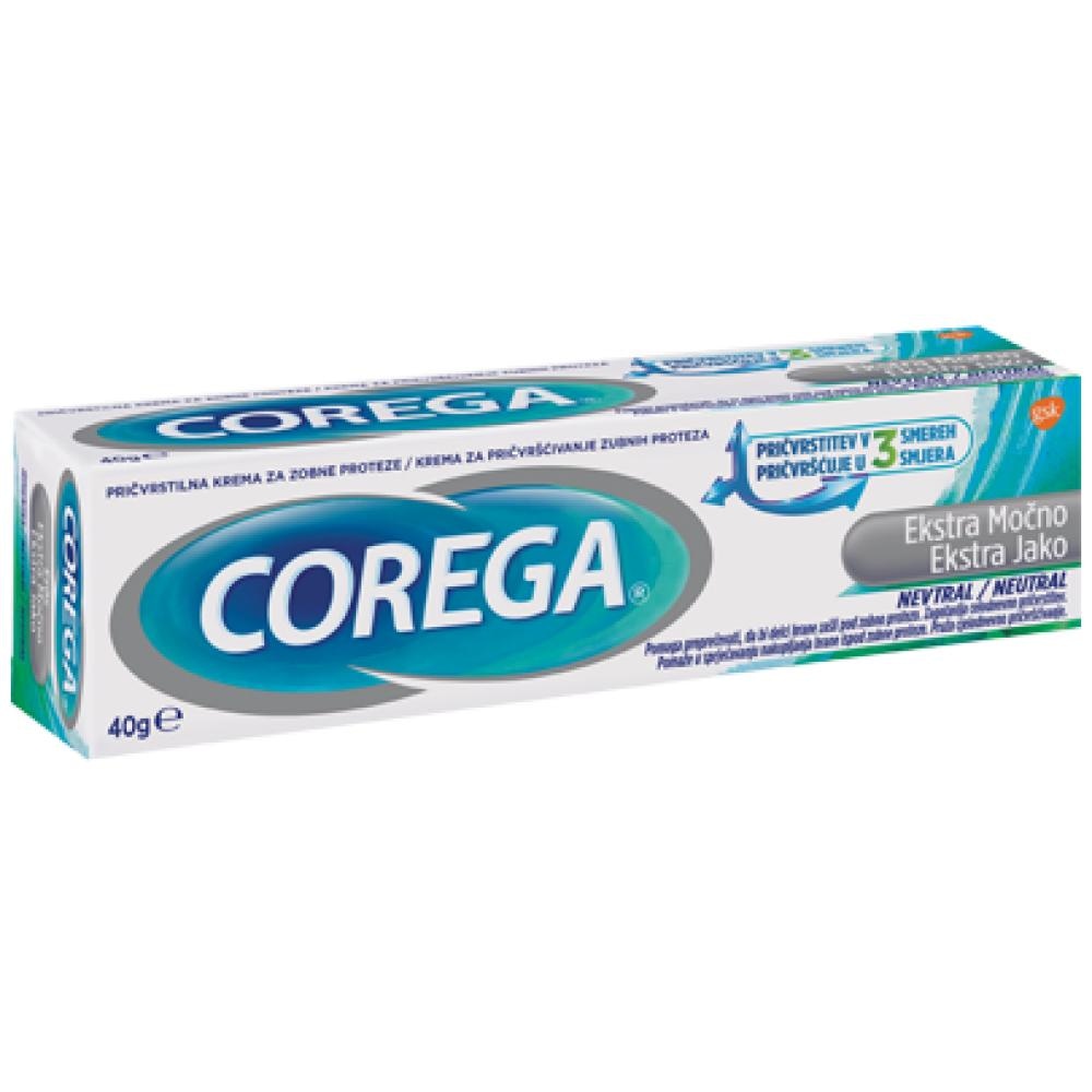 Corega ekstra jaka krema za pričvršćivanje zubne proteze 40 g - Akcija u trgovini Dm