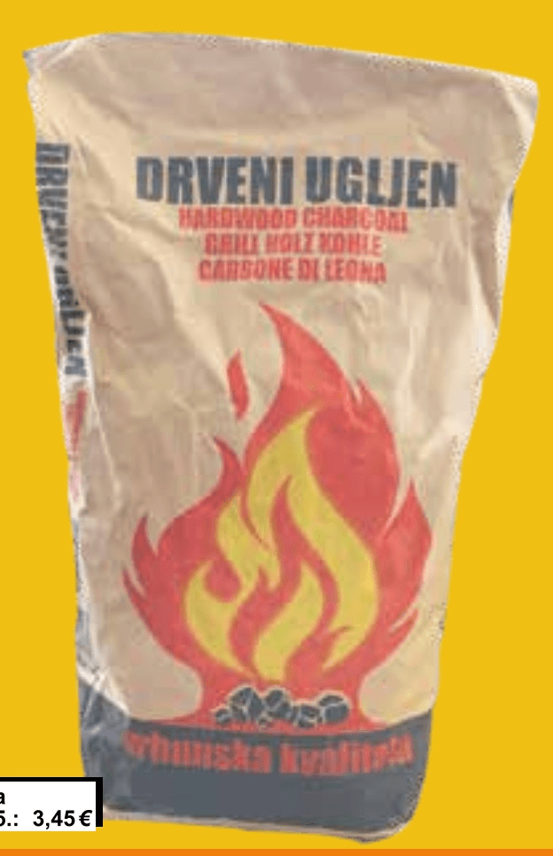 Drveni ugljen 2,5 kg - Akcija u trgovini KTC